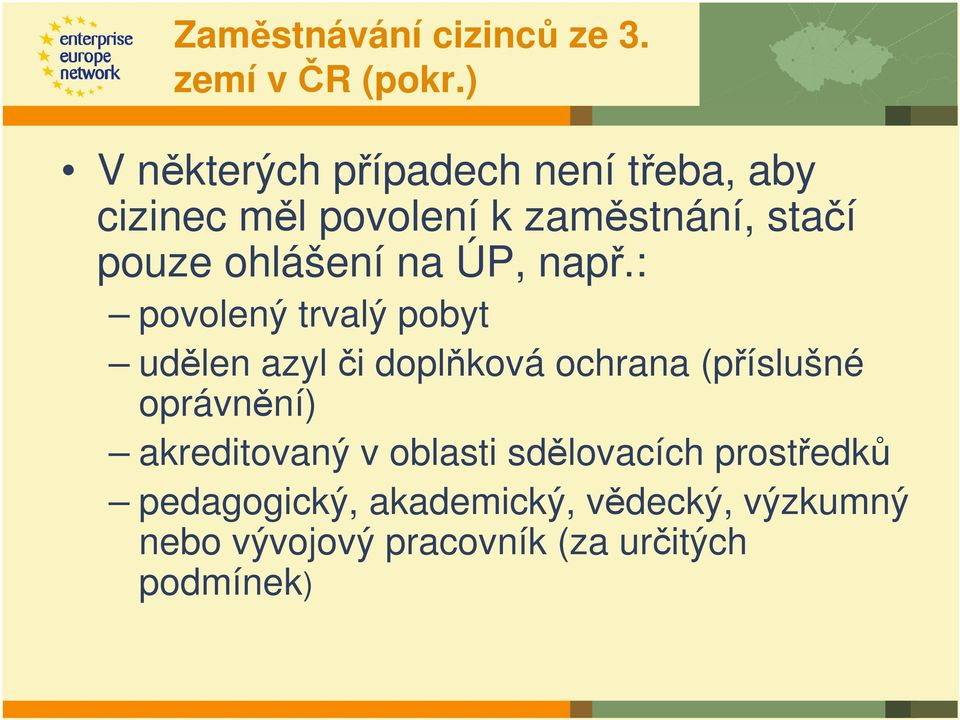 ohlášení na ÚP, např.