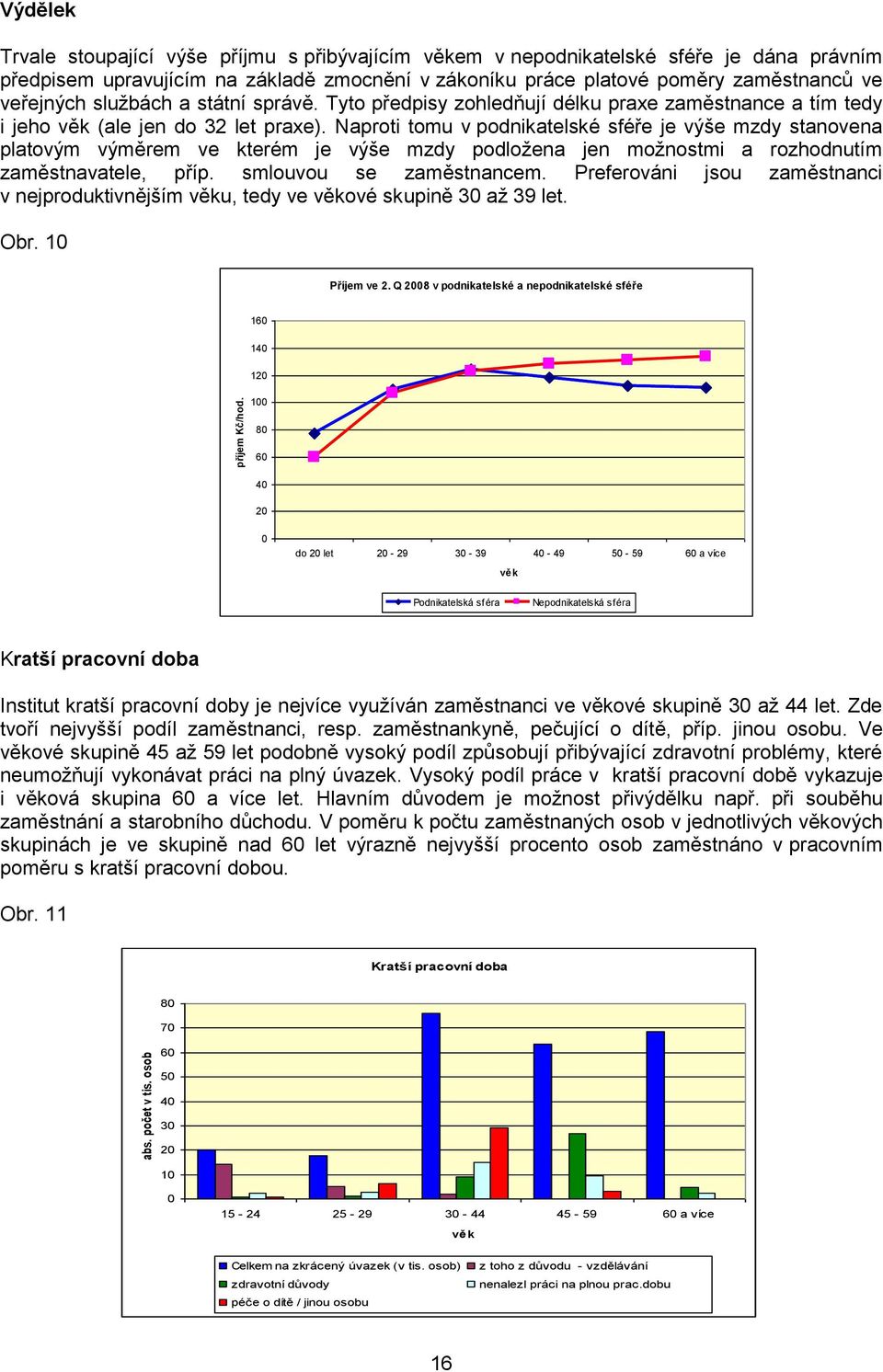 službách a státní správě. Tyto předpisy zohledňují délku praxe zaměstnance a tím tedy i jeho věk (ale jen do 32 let praxe).