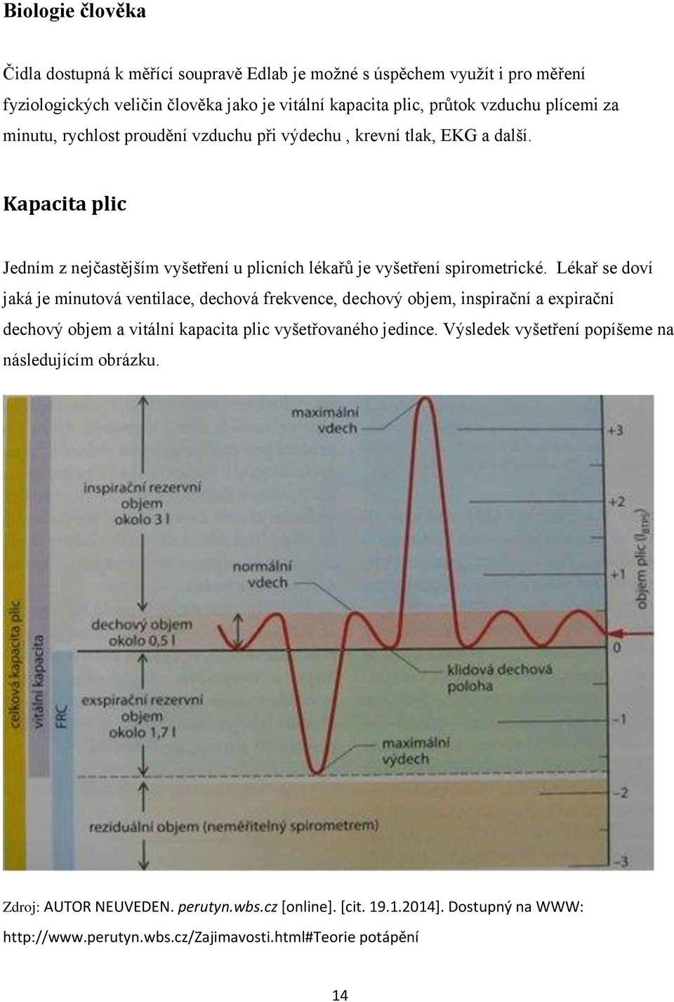 Lékař se doví jaká je minutová ventilace, dechová frekvence, dechový objem, inspirační a expirační dechový objem a vitální kapacita plic vyšetřovaného jedince.