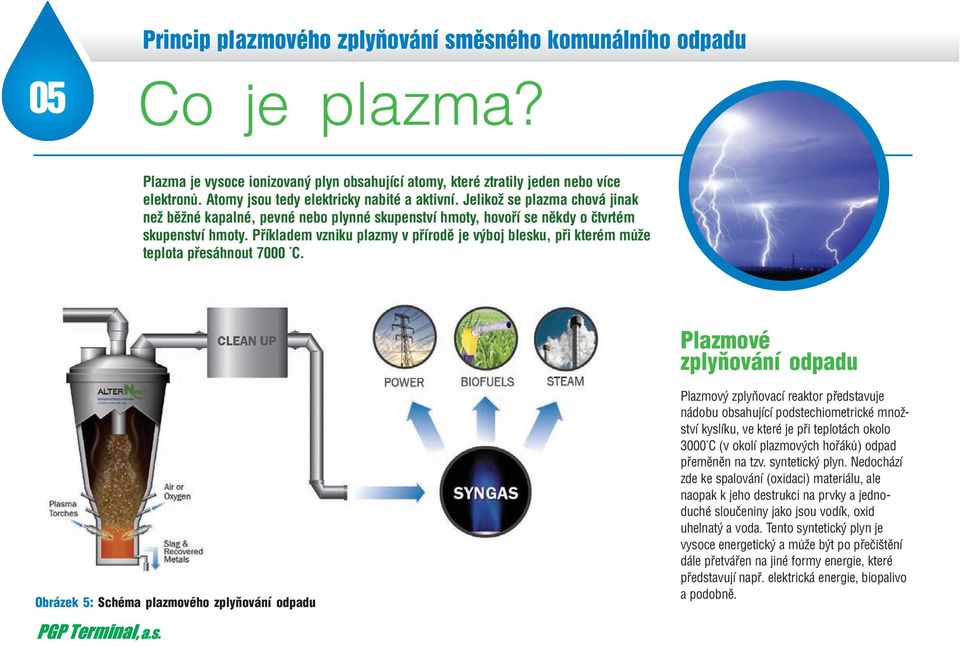 Příkladem vzniku plazmy v přírodě je výboj blesku, při kterém může teplota přesáhnout 7000 C.