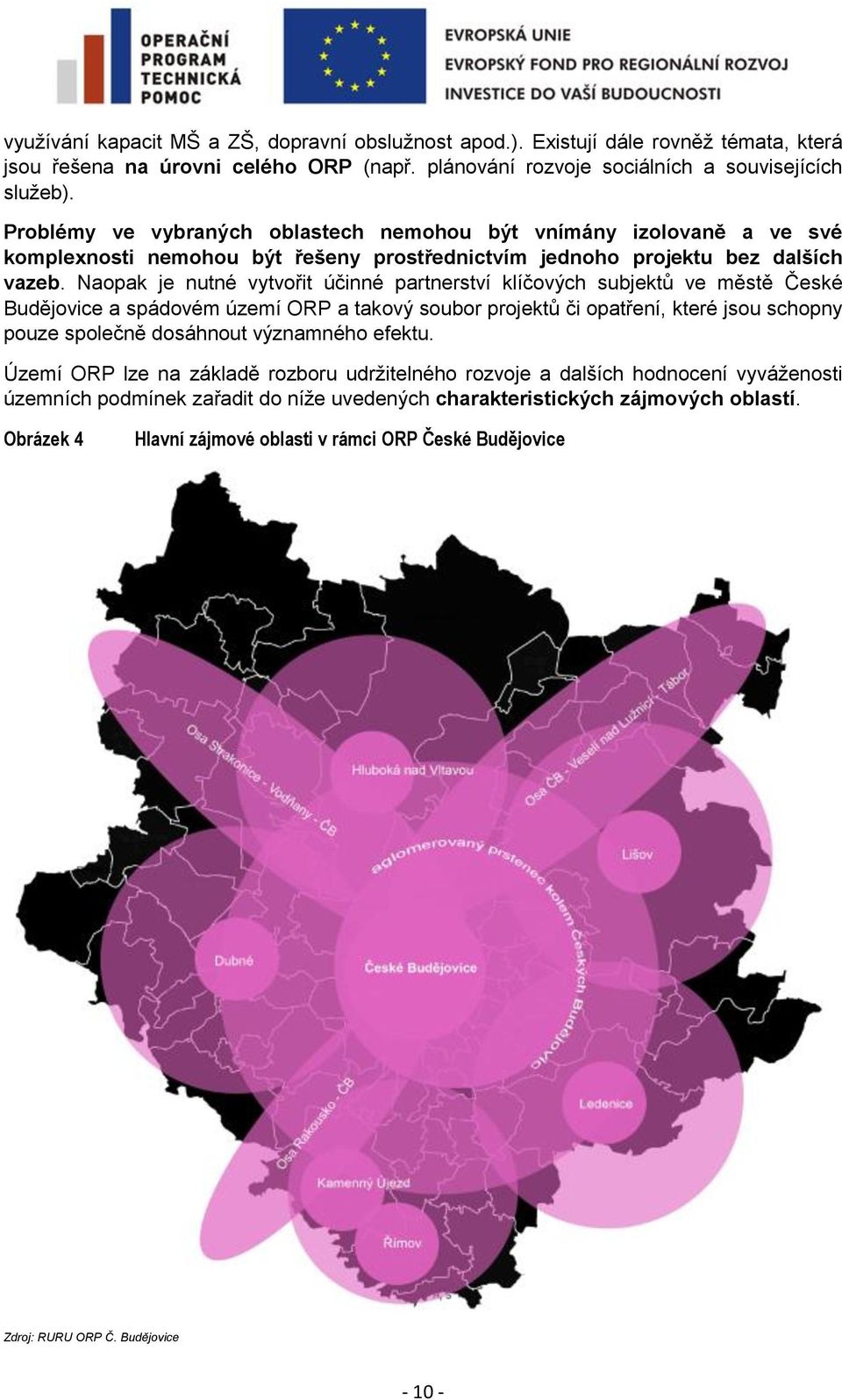 Naopak je nutné vytvořit účinné partnerství klíčových subjektů ve městě České Budějovice a spádovém území ORP a takový soubor projektů či opatření, které jsou schopny pouze společně dosáhnout