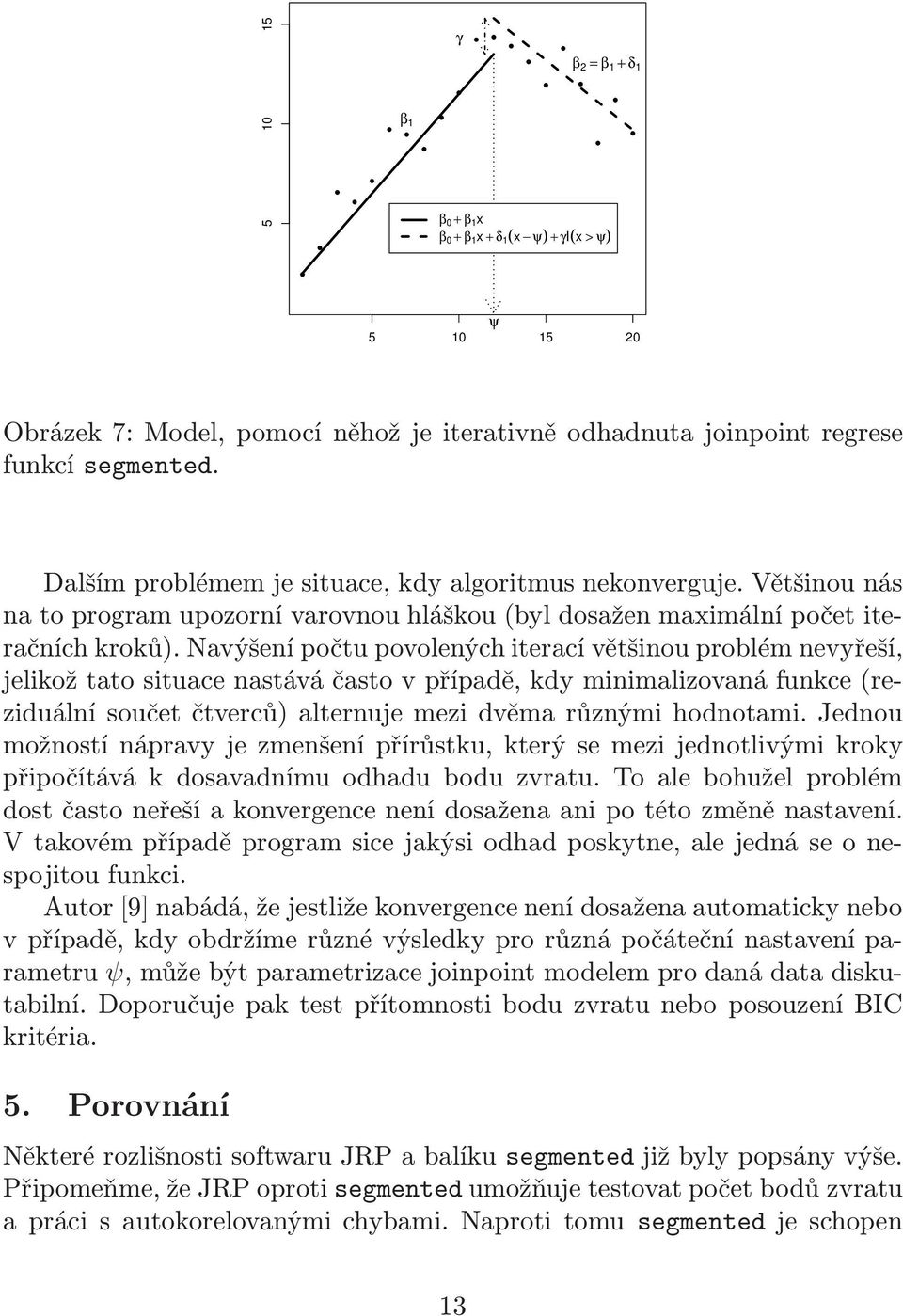 Navýšení počtu povolených iterací většinou problém nevyřeší, jelikož tato situace nastává často v případě, kdy minimalizovaná funkce (reziduální součet čtverců) alternuje mezi dvěma různými hodnotami.