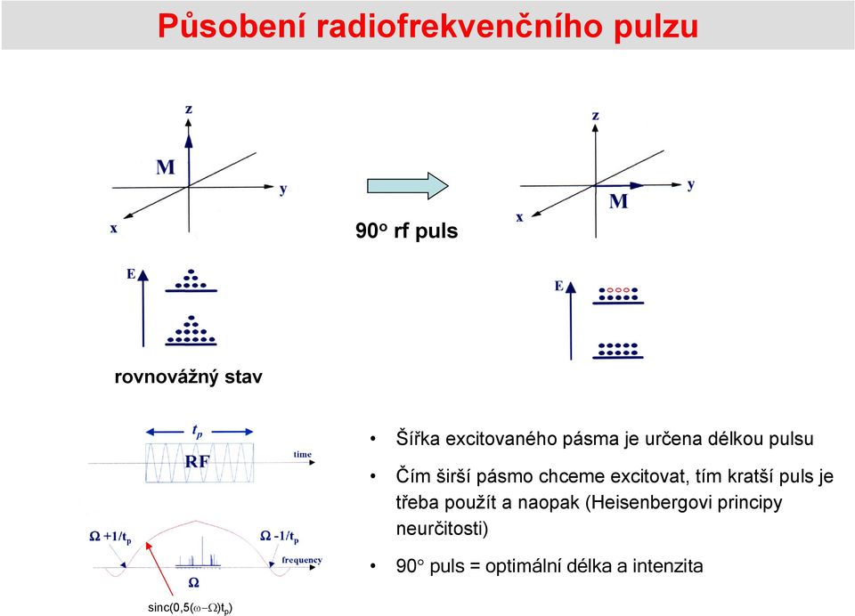 excitovat, tím kratší puls je třeba použít a naopak (eisenbergovi