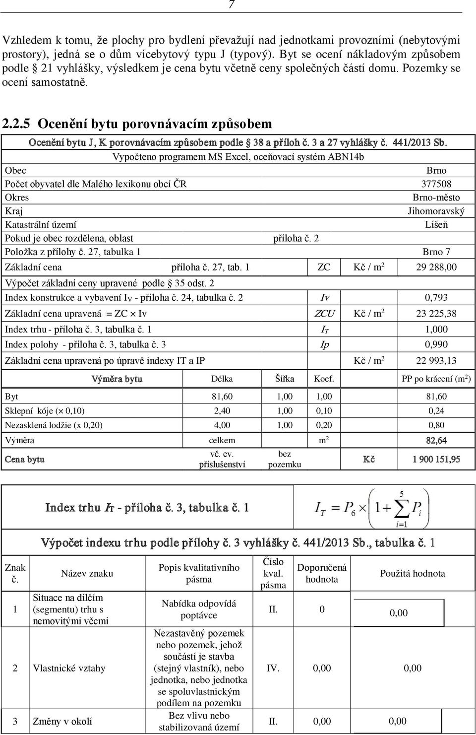 3 a 27 vyhlášky č. 441/2013 Sb.