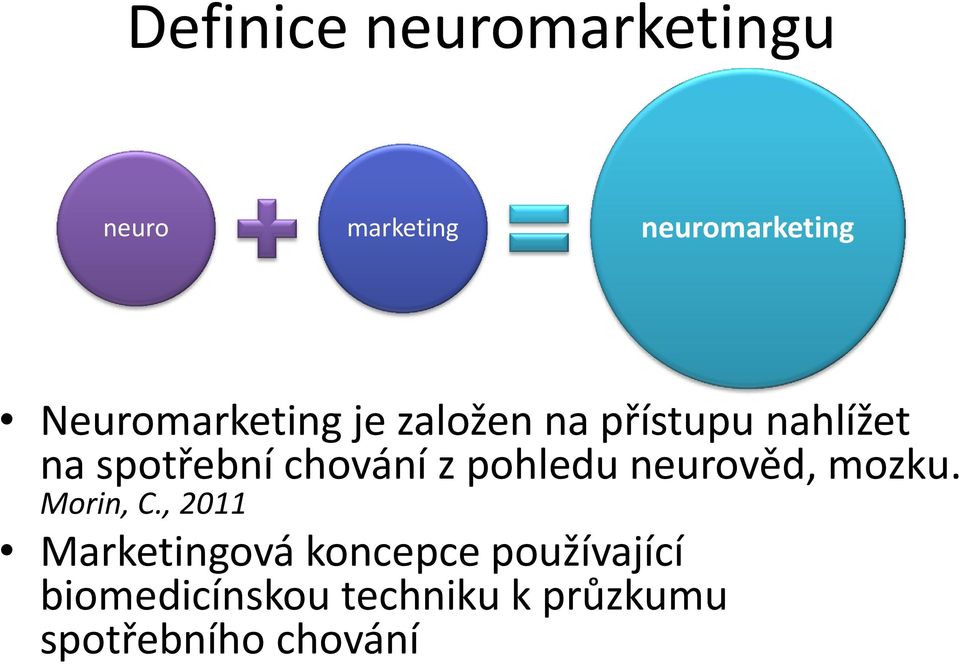 chování z pohledu neurověd, mozku. Morin, C.