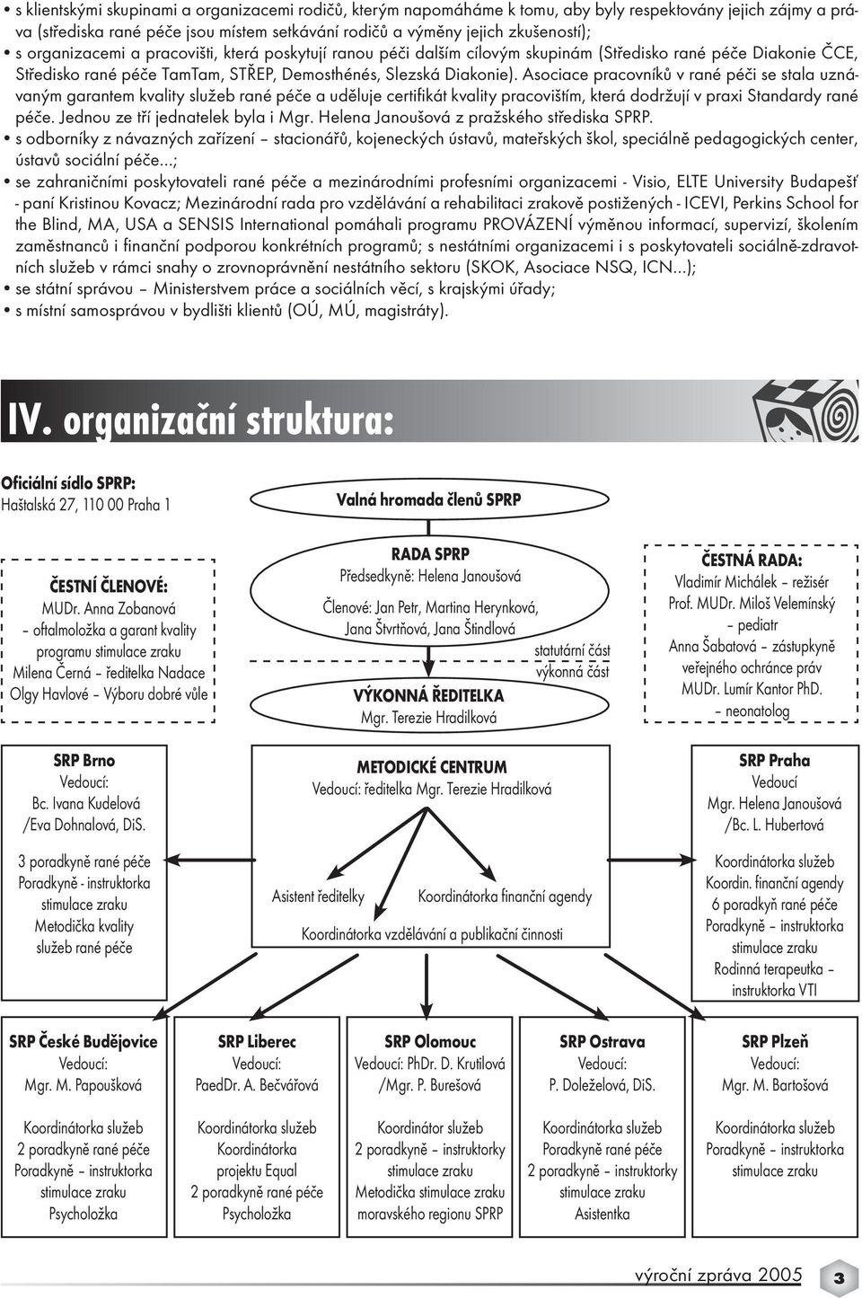 Asociace pracovníků v rané péči se stala uznávaným garantem kvality služeb rané péče a uděluje certifikát kvality pracovištím, která dodržují v praxi Standardy rané péče.