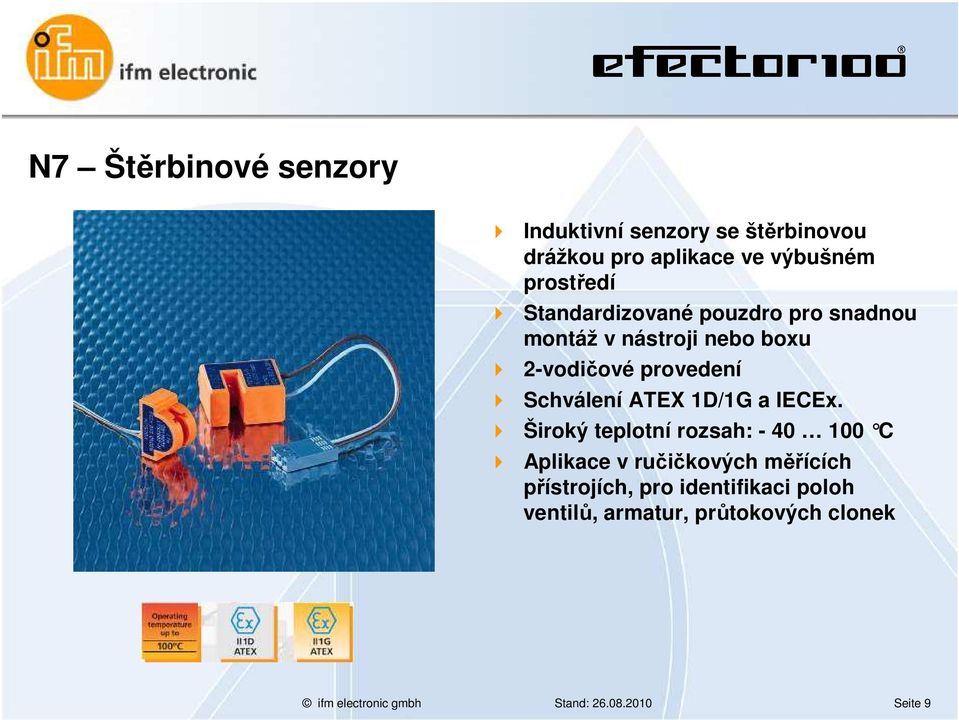 Schválení ATEX 1D/1G a IECEx.