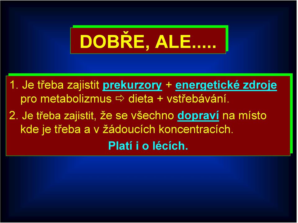 metabolizmus dieta + vstřebávání. 2.