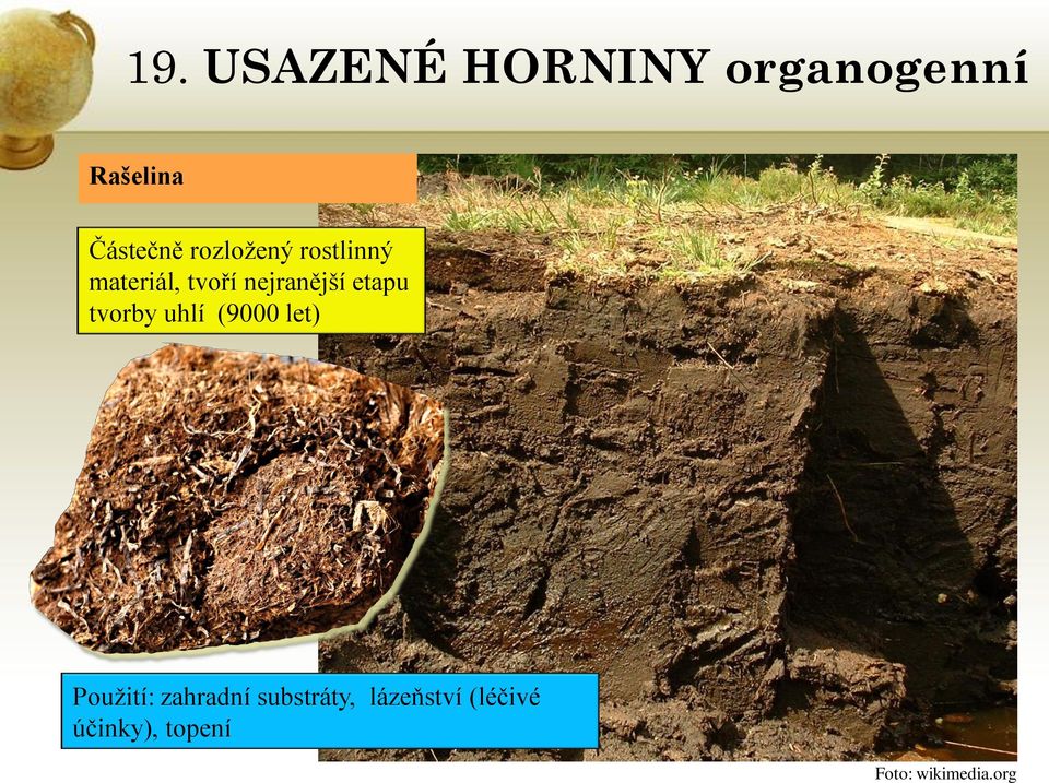 uhlí (9000 let) Použití: zahradní