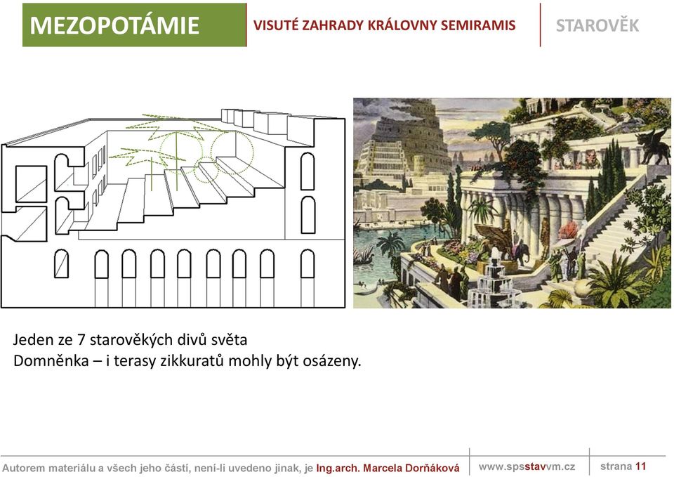 starověkých divů světa Domněnka i terasy