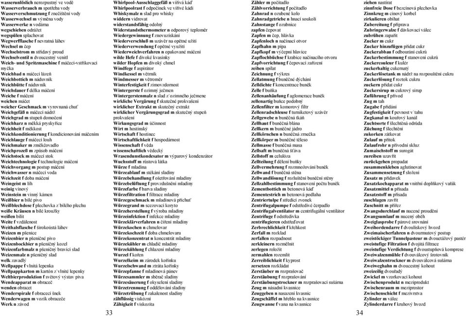 m náduvník Weichbütte f náduvník Weichdauer f délka máčení Weiche f máčení weichen máčet weicher Geschmack m vyrovnaná chuť Weichgefäß n máčecí nádrž Weichgrad m stupeň domočení Weichharz n měkká