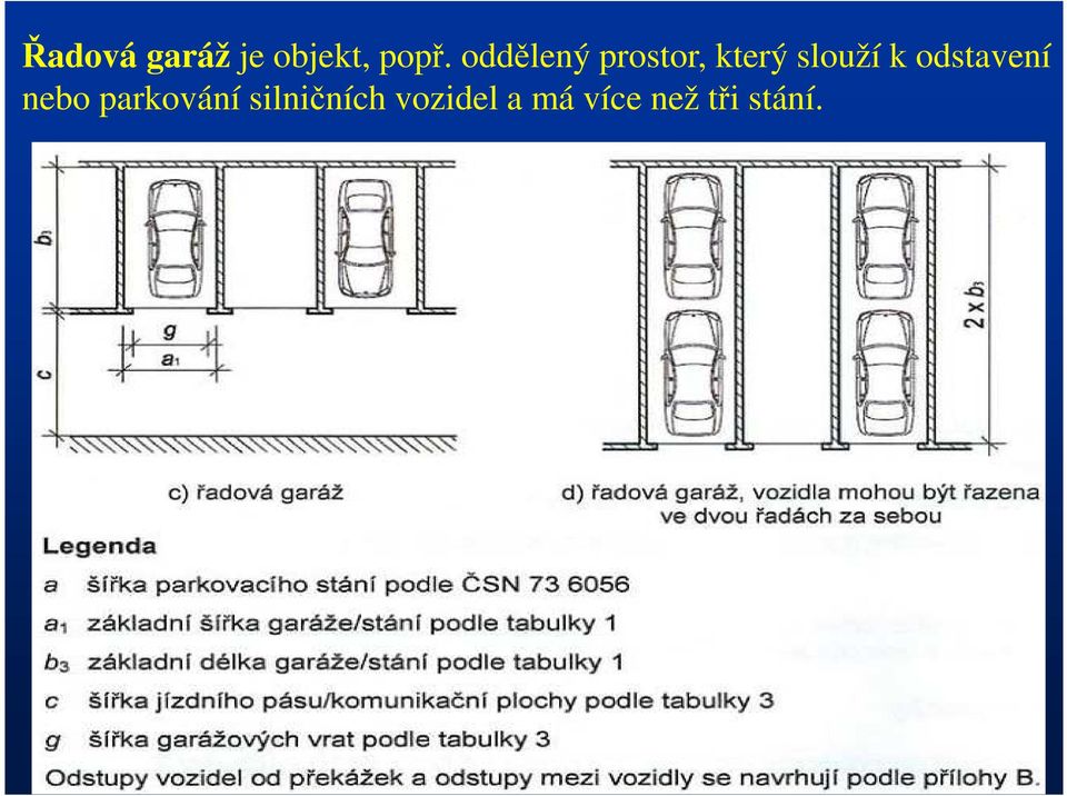 odstavení nebo parkování