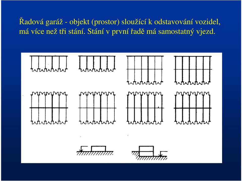 má více než tři stání.