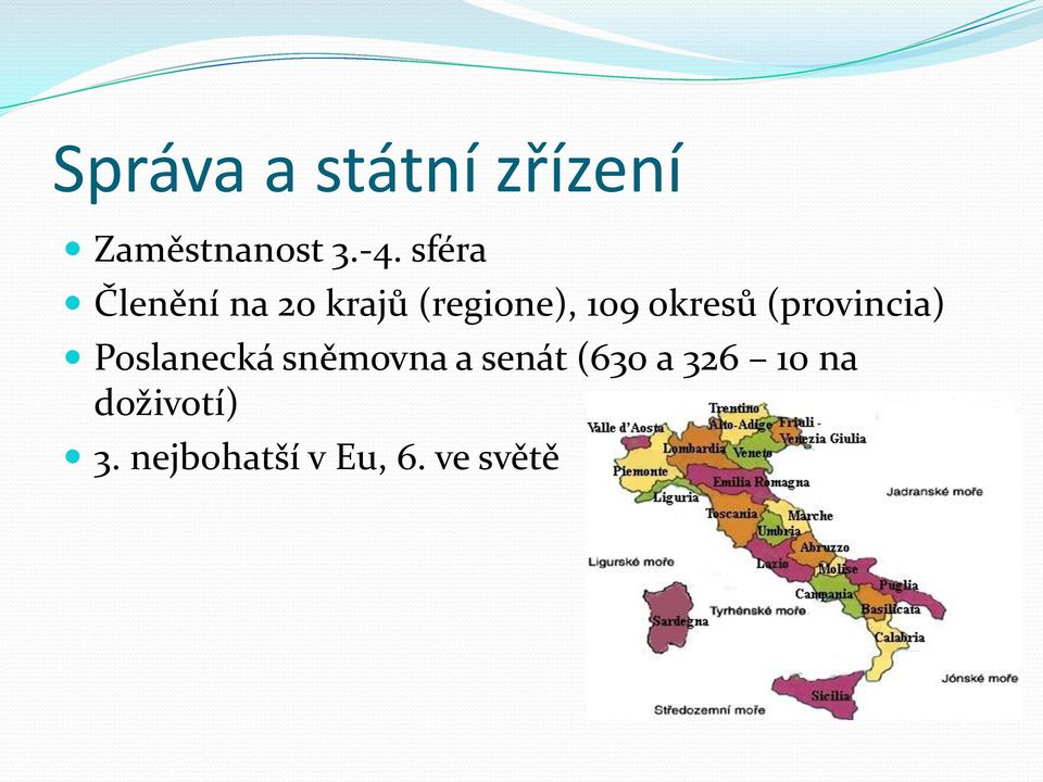 (provincia) Poslanecká sněmovna a senát (630 a