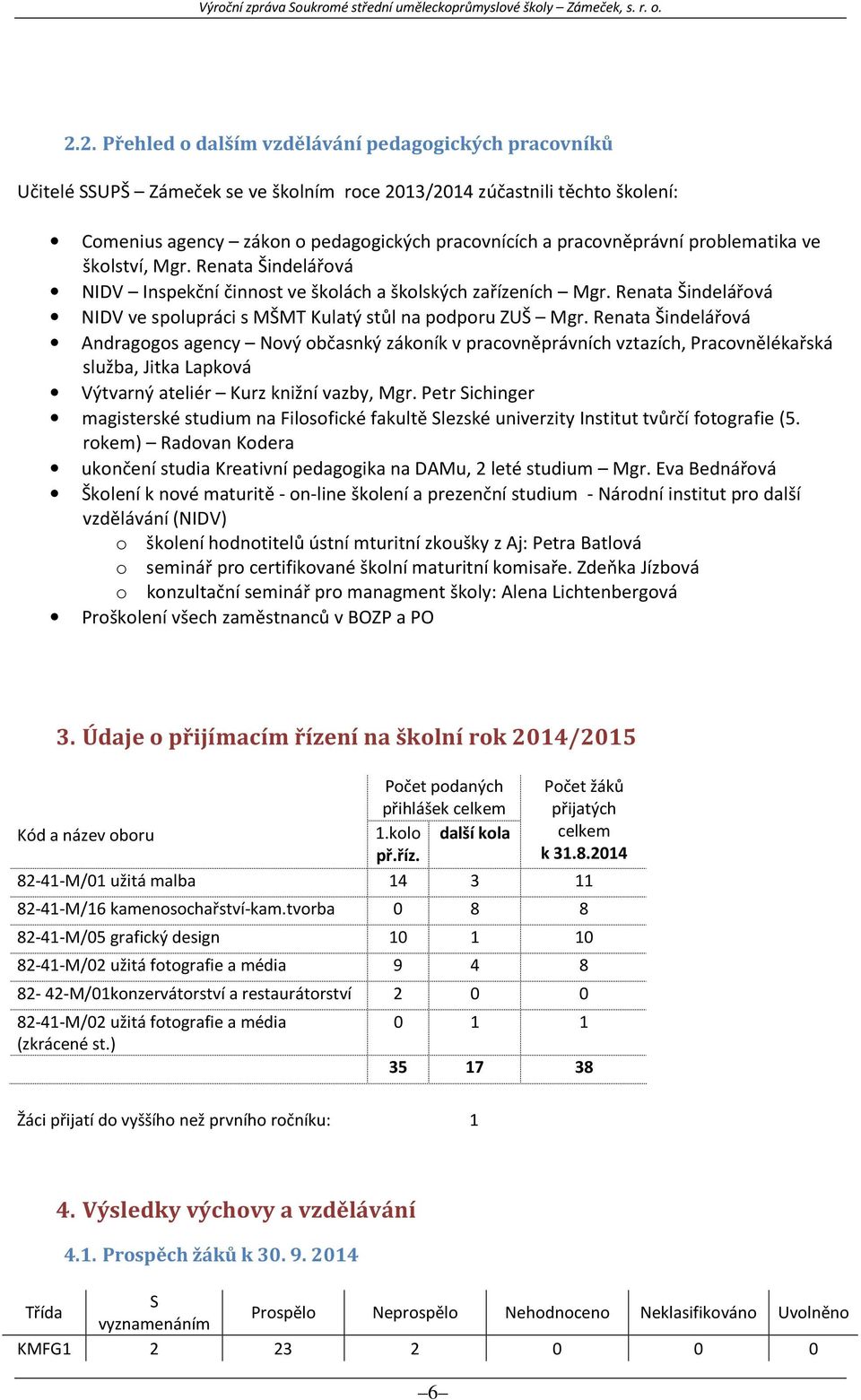 Renata Šindelářová NIDV ve spolupráci s MŠMT Kulatý stůl na podporu ZUŠ Mgr.