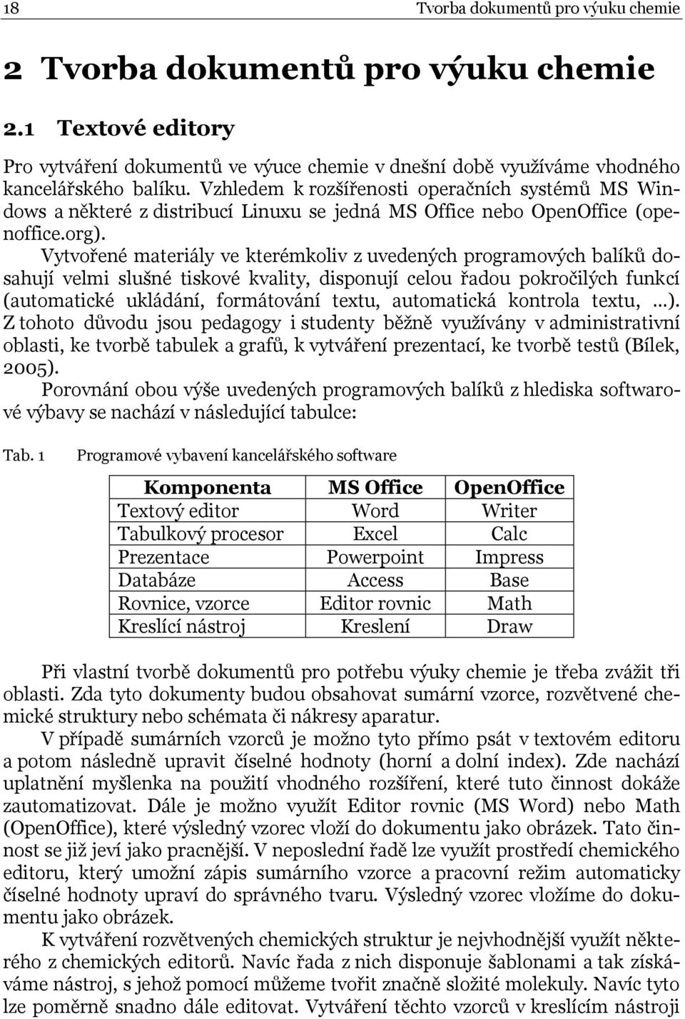 Vytvořené materiály ve kterémkoliv z uvedených programových balíků dosahují velmi slušné tiskové kvality, disponují celou řadou pokročilých funkcí (automatické ukládání, formátování textu,