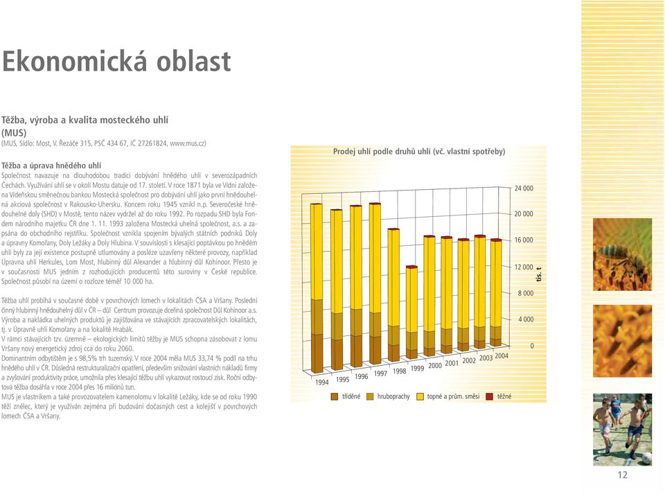 V roce 1871 byla ve Vídni založena Vídeňskou směnečnou bankou Mostecká společnost pro dobývání uhlí jako první hnědouhelná akciová společnost v Rakousko-Uhersku. Koncem roku 1945 vznikl n.p. Severočeské hnědouhelné doly (SHD) v Mostě, tento název vydržel až do roku 1992.