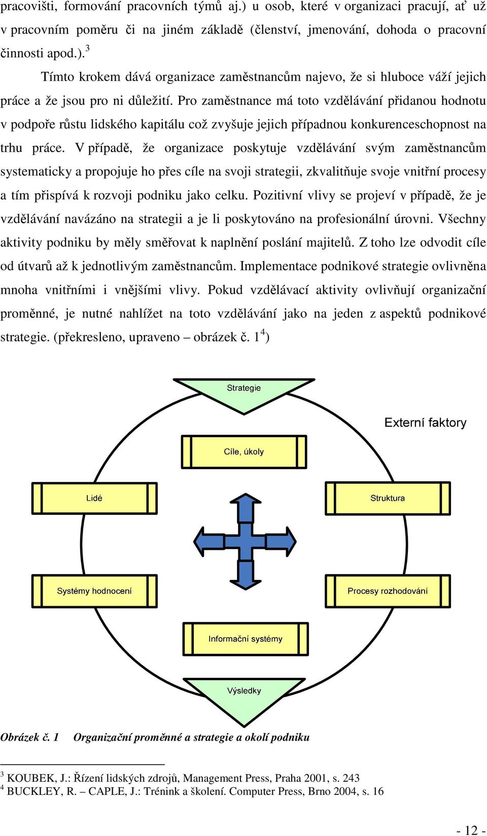 V pípad, že organizace poskytuje vzdlávání svým zamstnancm systematicky a propojuje ho pes cíle na svoji strategii, zkvalituje svoje vnitní procesy a tím pispívá k rozvoji podniku jako celku.