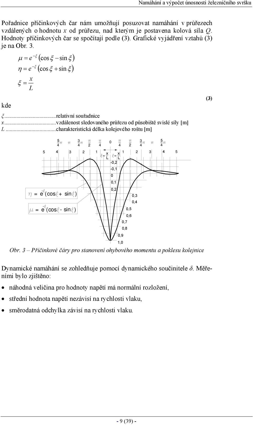 ..vzdálenost sledovaného průřezu od působiště svislé síly [m] L.