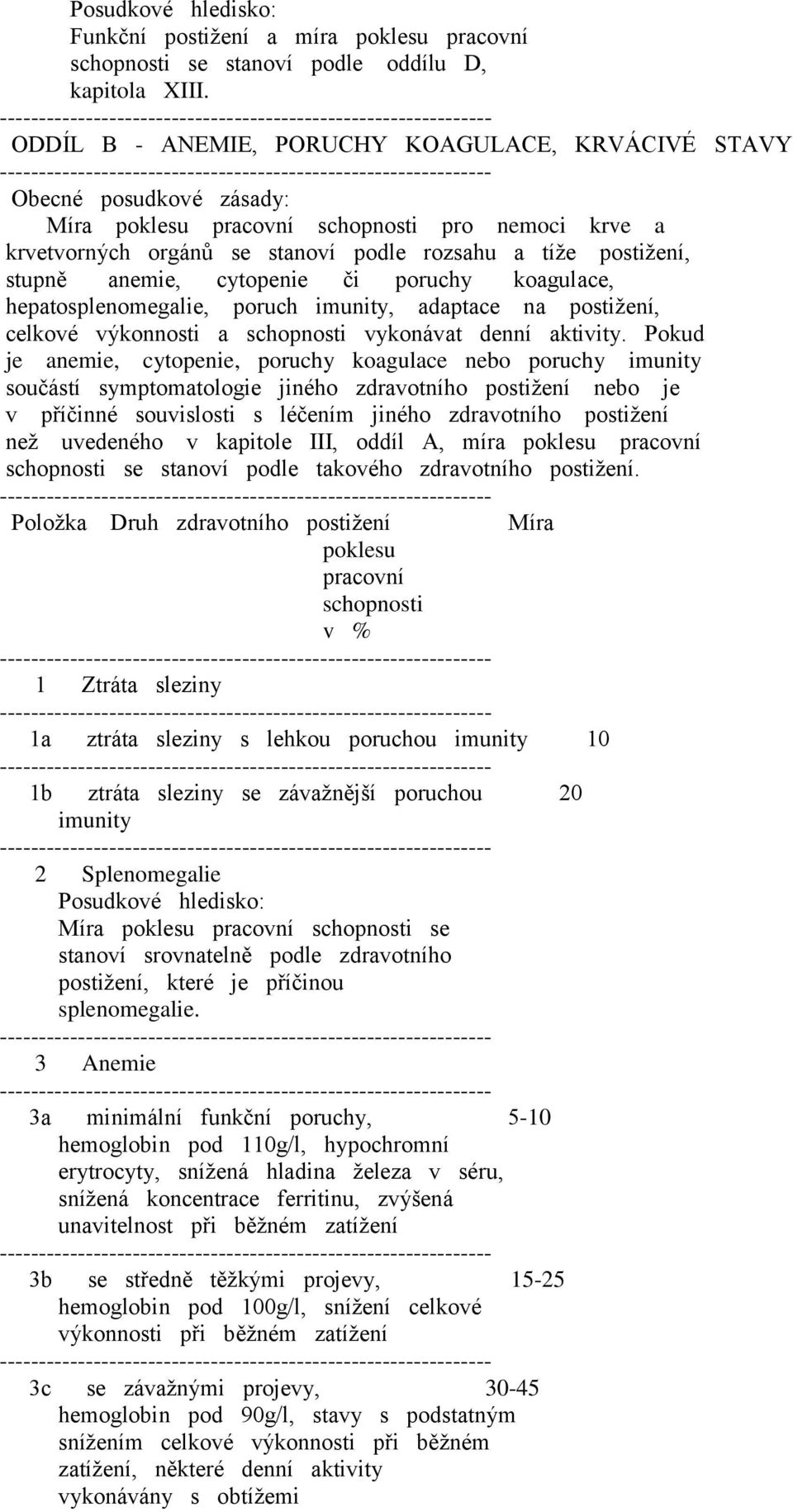 anemie, cytopenie či poruchy koagulace, hepatosplenomegalie, poruch imunity, adaptace na postižení, celkové výkonnosti a schopnosti vykonávat denní aktivity.