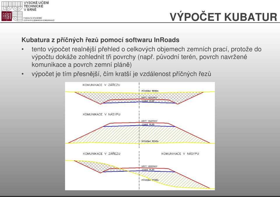 dokáže zohlednit tři povrchy (např.