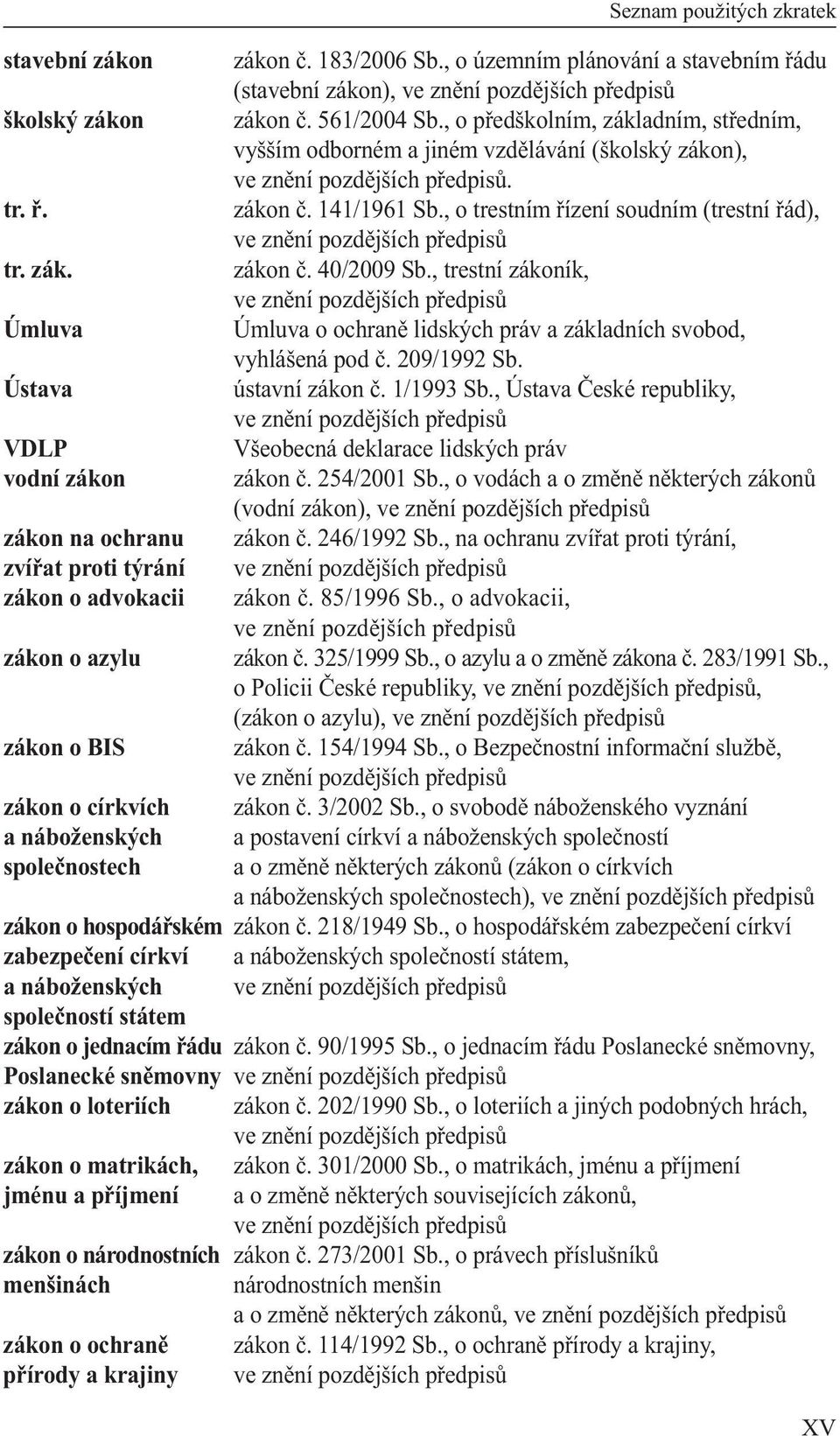 , trestní zákoník, Úmluva Úmluva o ochraně lidských práv a základních svobod, vyhlášená pod č. 209/1992 Sb. Ústava ústavní zákon č. 1/1993 Sb.