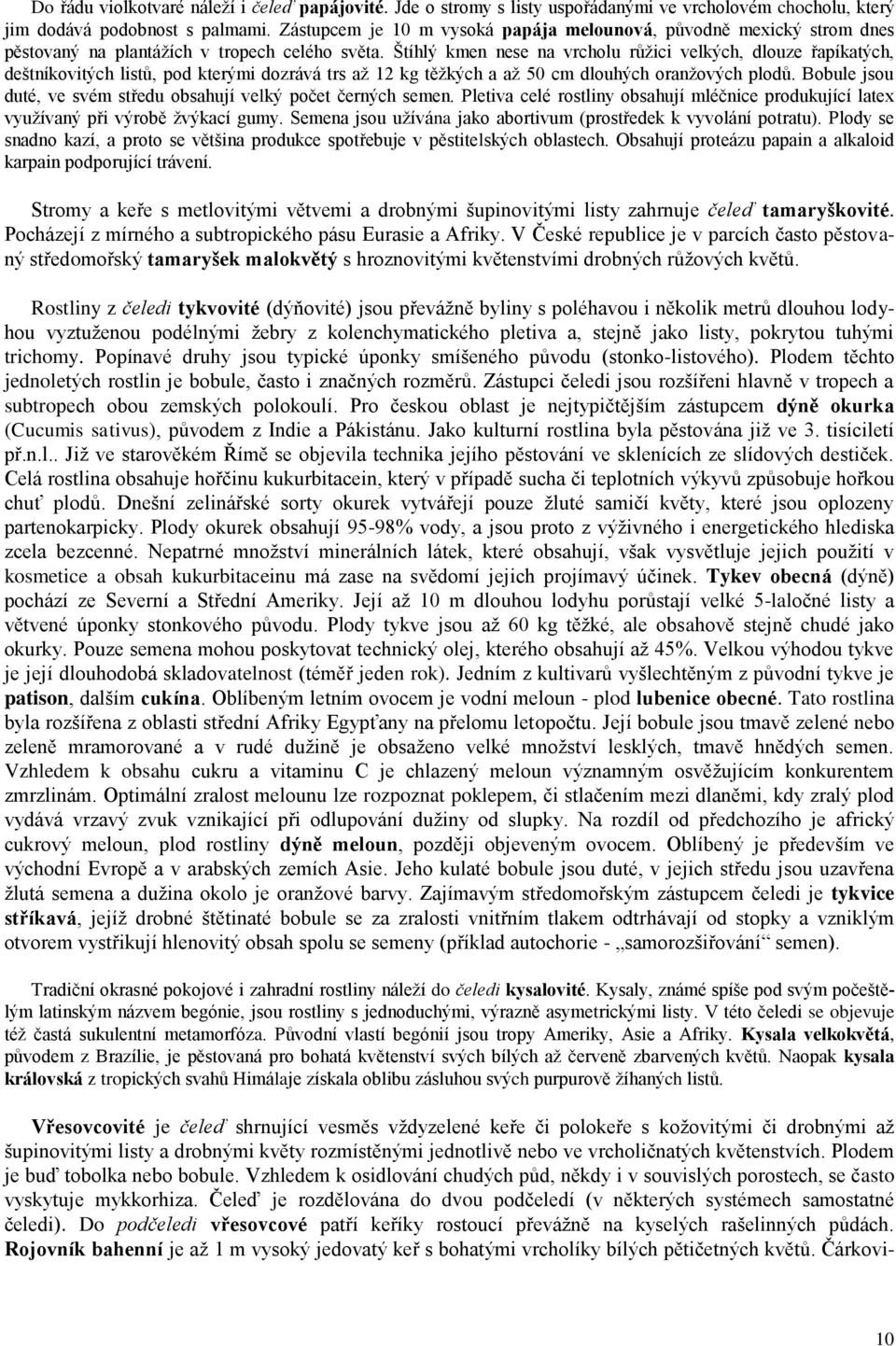 Štíhlý kmen nese na vrcholu růžici velkých, dlouze řapíkatých, deštníkovitých listů, pod kterými dozrává trs až 12 kg těžkých a až 50 cm dlouhých oranžových plodů.