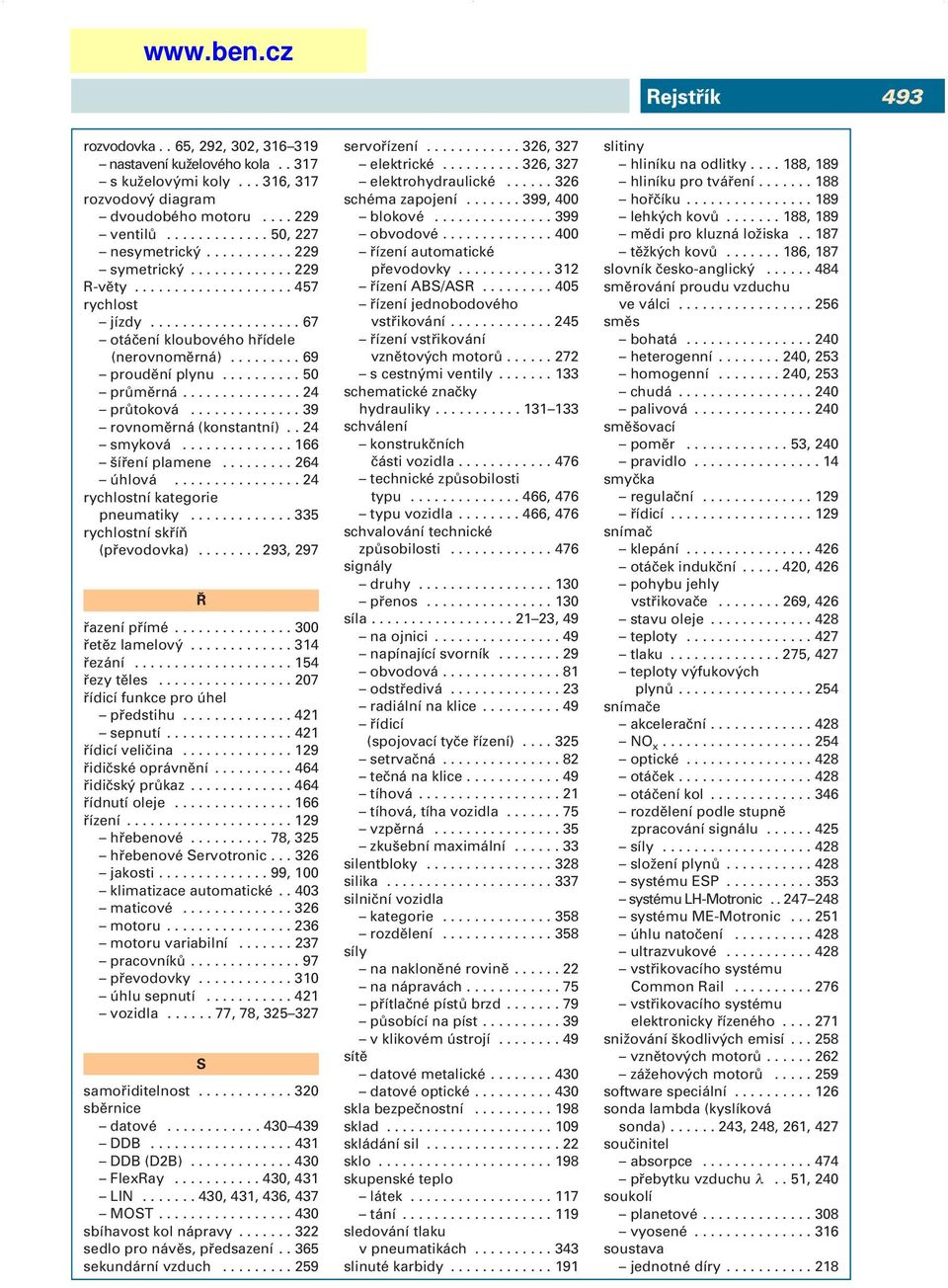 .............. 24 průtoková.............. 39 rovnoměrná (konstantní).. 24 smyková.............. 166 šíření plamene......... 264 úhlová................ 24 rychlostní kategorie pneumatiky.