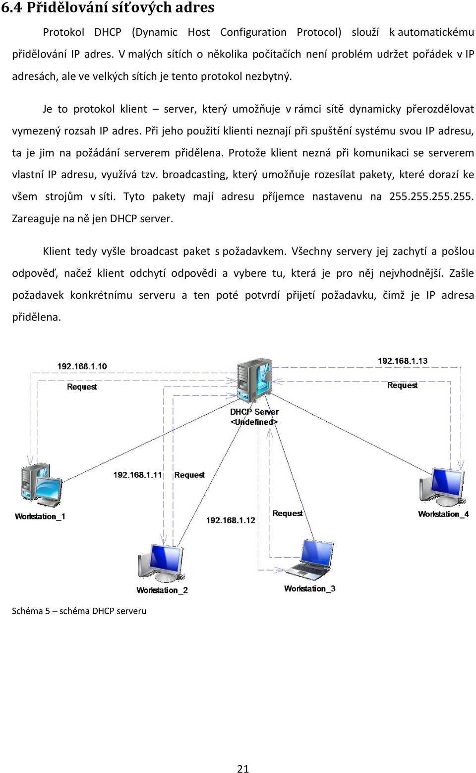 Je to protokol klient server, který umožňuje v rámci sítě dynamicky přerozdělovat vymezený rozsah IP adres.