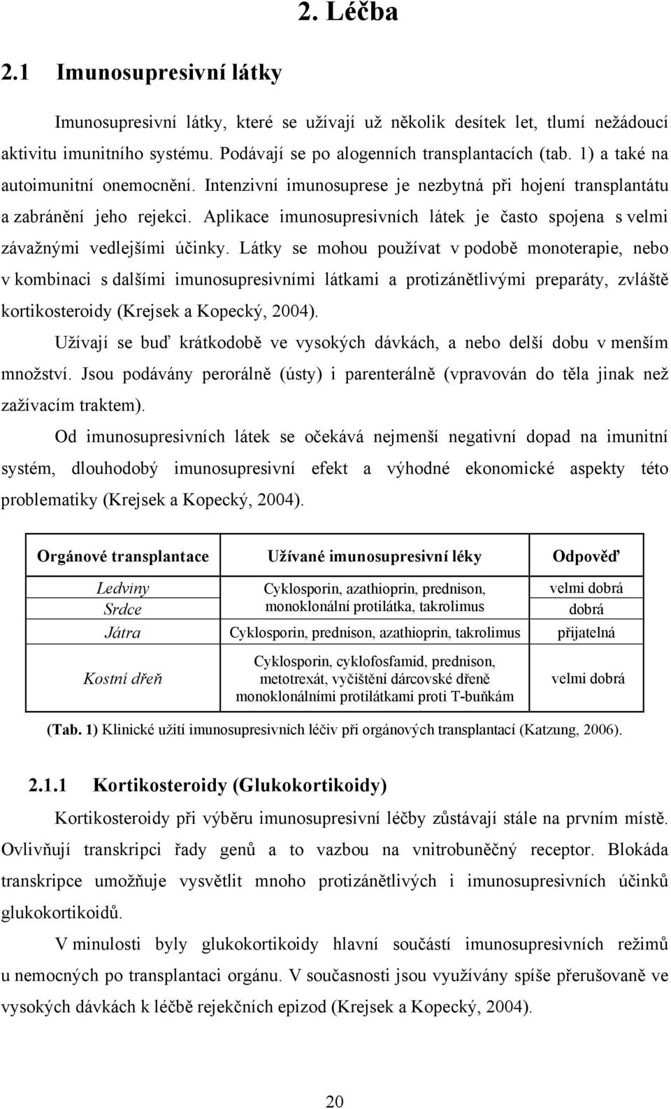 Aplikace imunosupresivních látek je často spojena s velmi závažnými vedlejšími účinky.