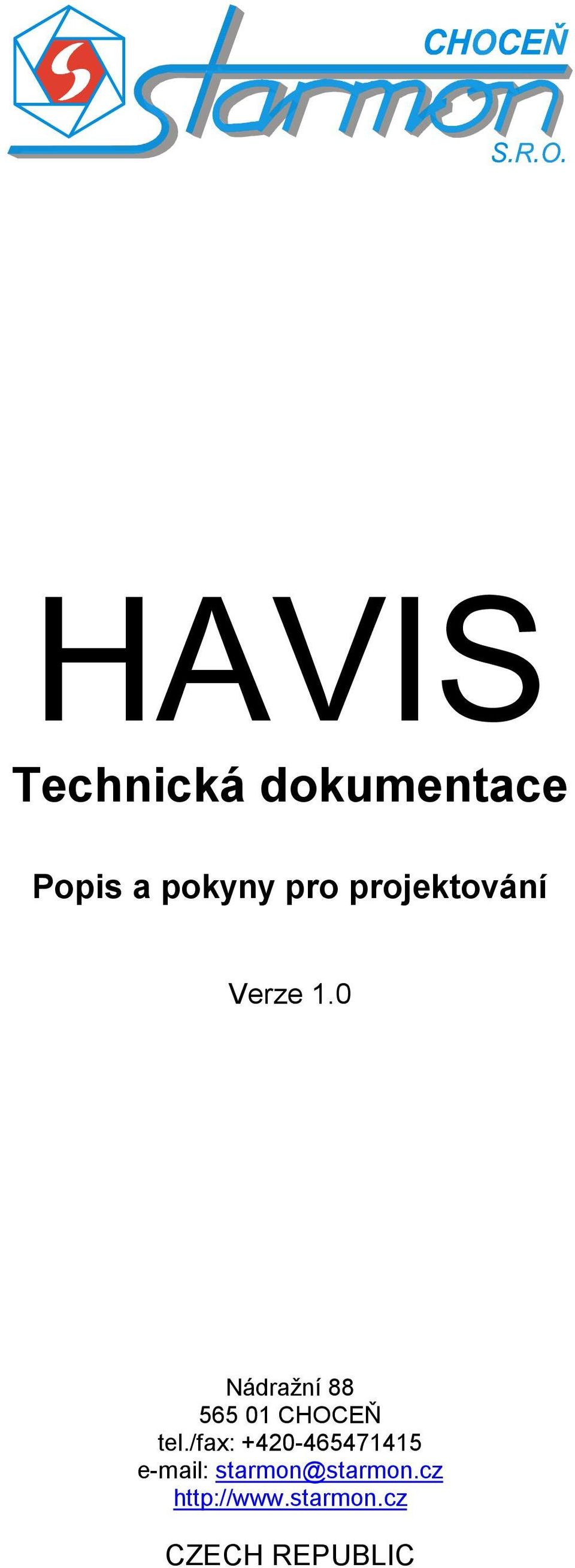 0 Nádražní 88 565 01 CHOCEŇ tel.