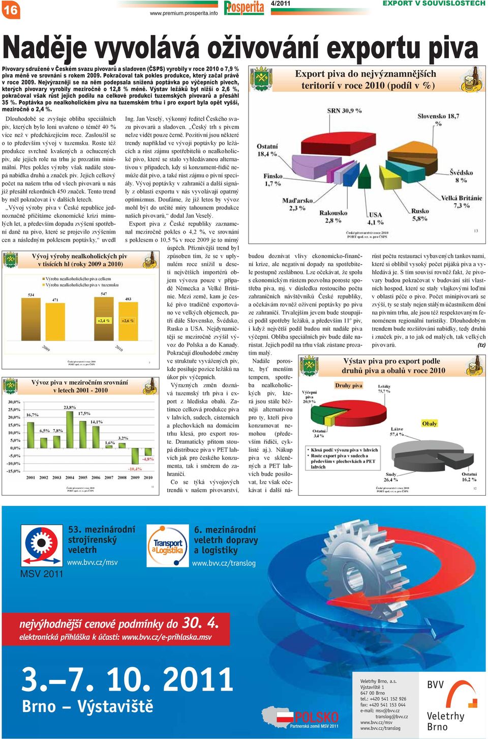 Pokračoval tak pokles produkce, který začal právě v roce 2009. Nejvýrazněji se na něm podepsala snížená poptávka po výčepních pivech, kterých pivovary vyrobily meziročně o 12,8 % méně.