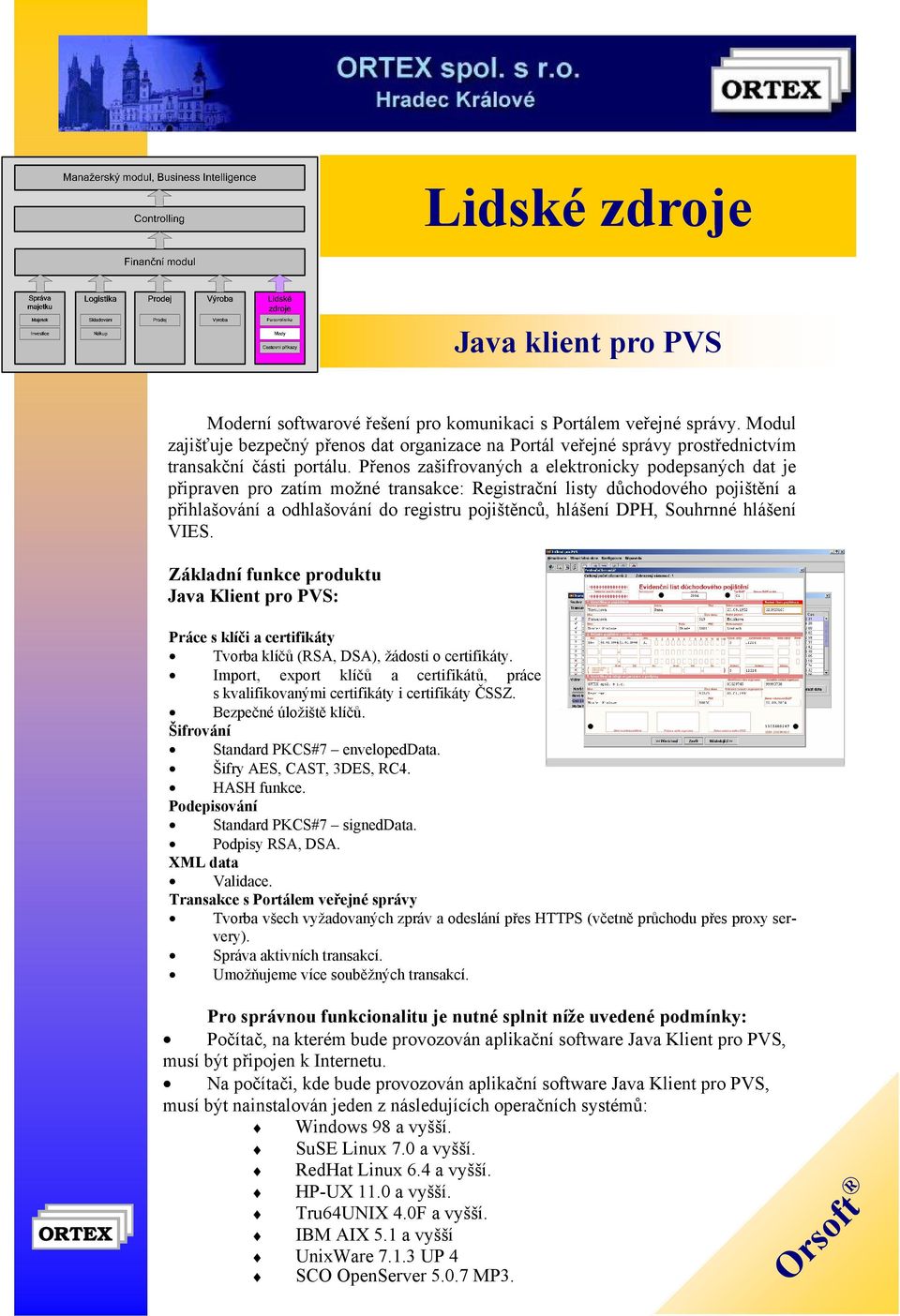 Přenos zašifrovaných a elektronicky podepsaných dat je připraven pro zatím možné transakce: Registrační listy důchodového pojištění a přihlašování a odhlašování do registru pojištěnců, hlášení DPH,