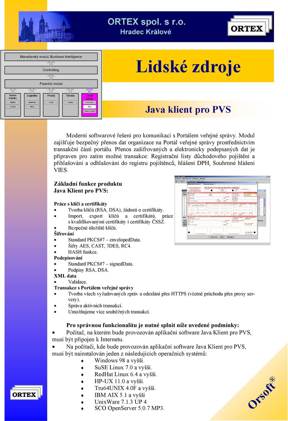 Přenos zašifrovaných a elektronicky podepsaných dat je připraven pro zatím možné transakce: Registrační listy důchodového pojištění a přihlašování a odhlašování do registru pojištěnců, hlášení DPH,