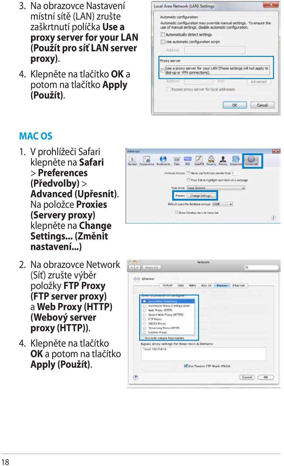 V prohlížeči Safari klepněte na Safari > Preferences (Předvolby) > Advanced (Upřesnit).