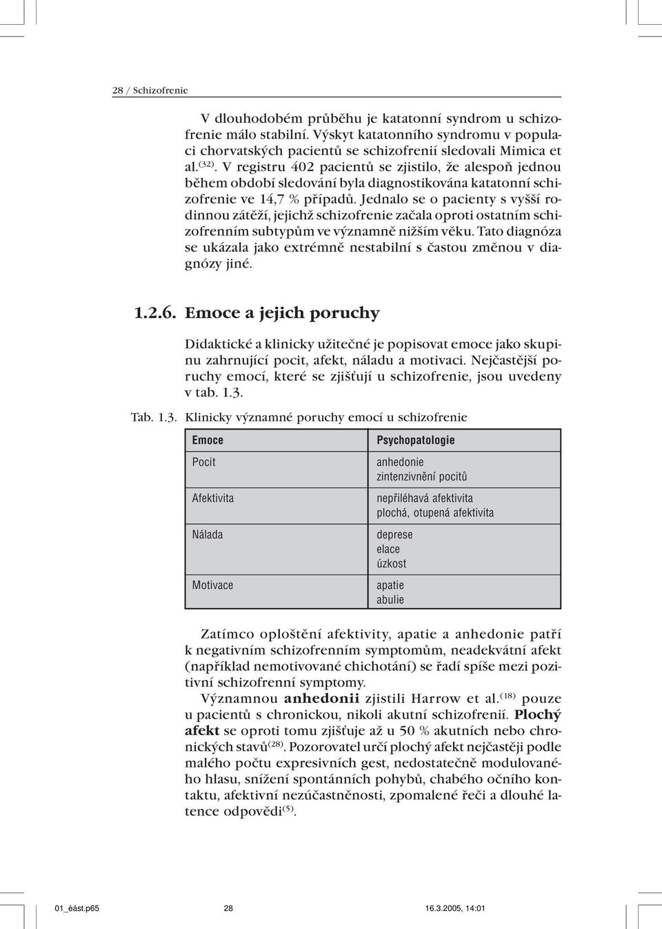 Jednalo se o pacienty s vyšší rodinnou zátěží, jejichž schizofrenie začala oproti ostatním schizofrenním subtypům ve významně nižším věku.