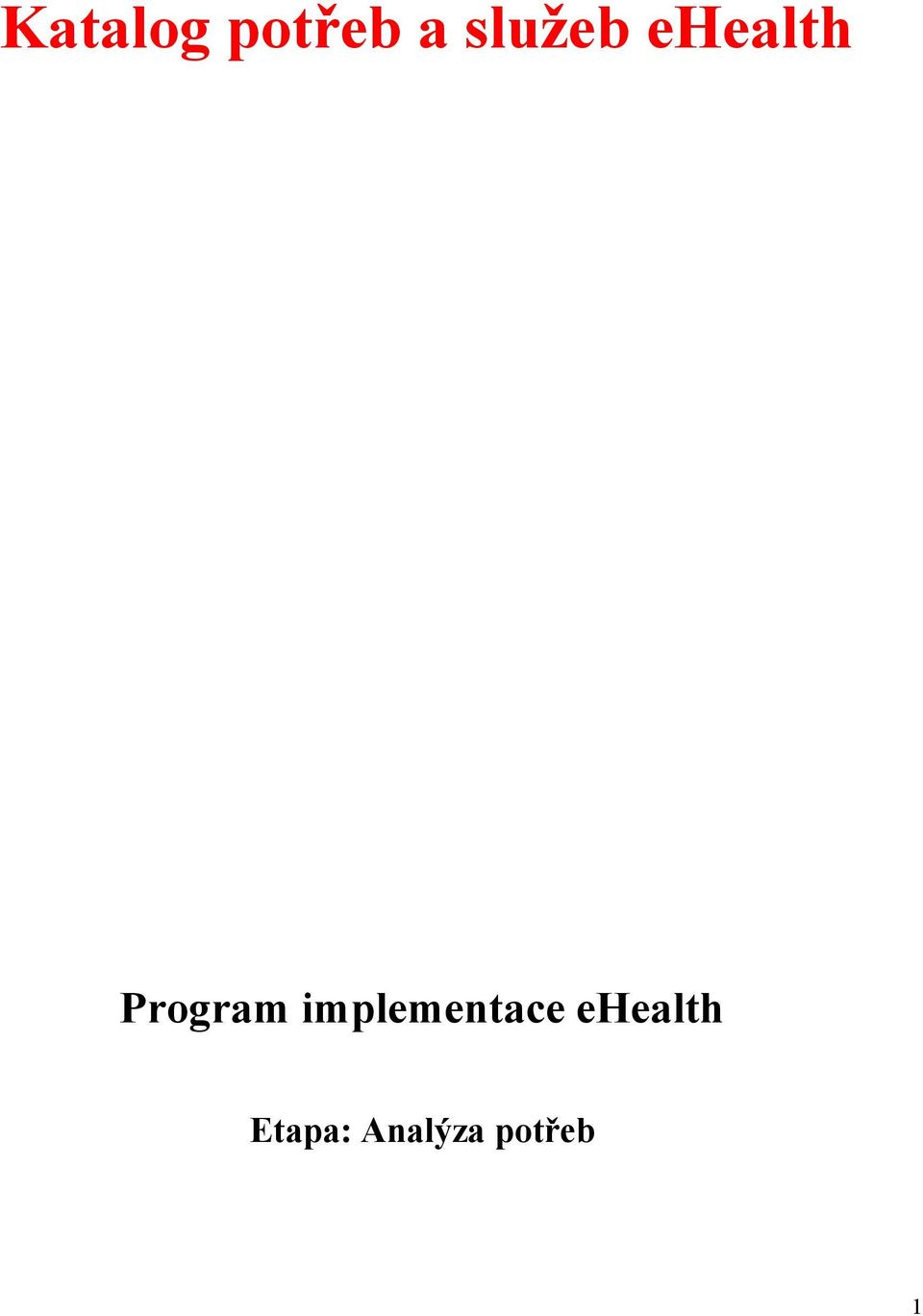 Program implementace