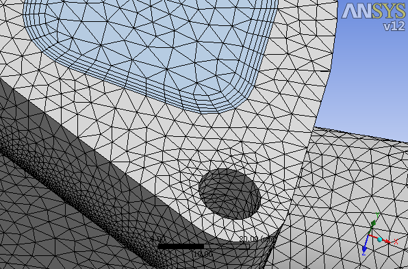 ANSYS - Meshing Toolbox Outline - souhrnný přehled projektu - ve formě stromu Details of.