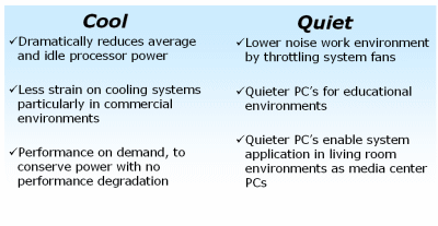 Cool'n'Quiet V podstatě