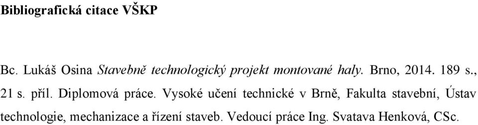Brno, 2014. 189 s., 21 s. příl. Diplomová práce.