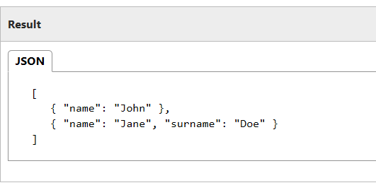 DB engine - Podpora JSON Podpora FOR JSON klauzule pro formátování výstupu pro