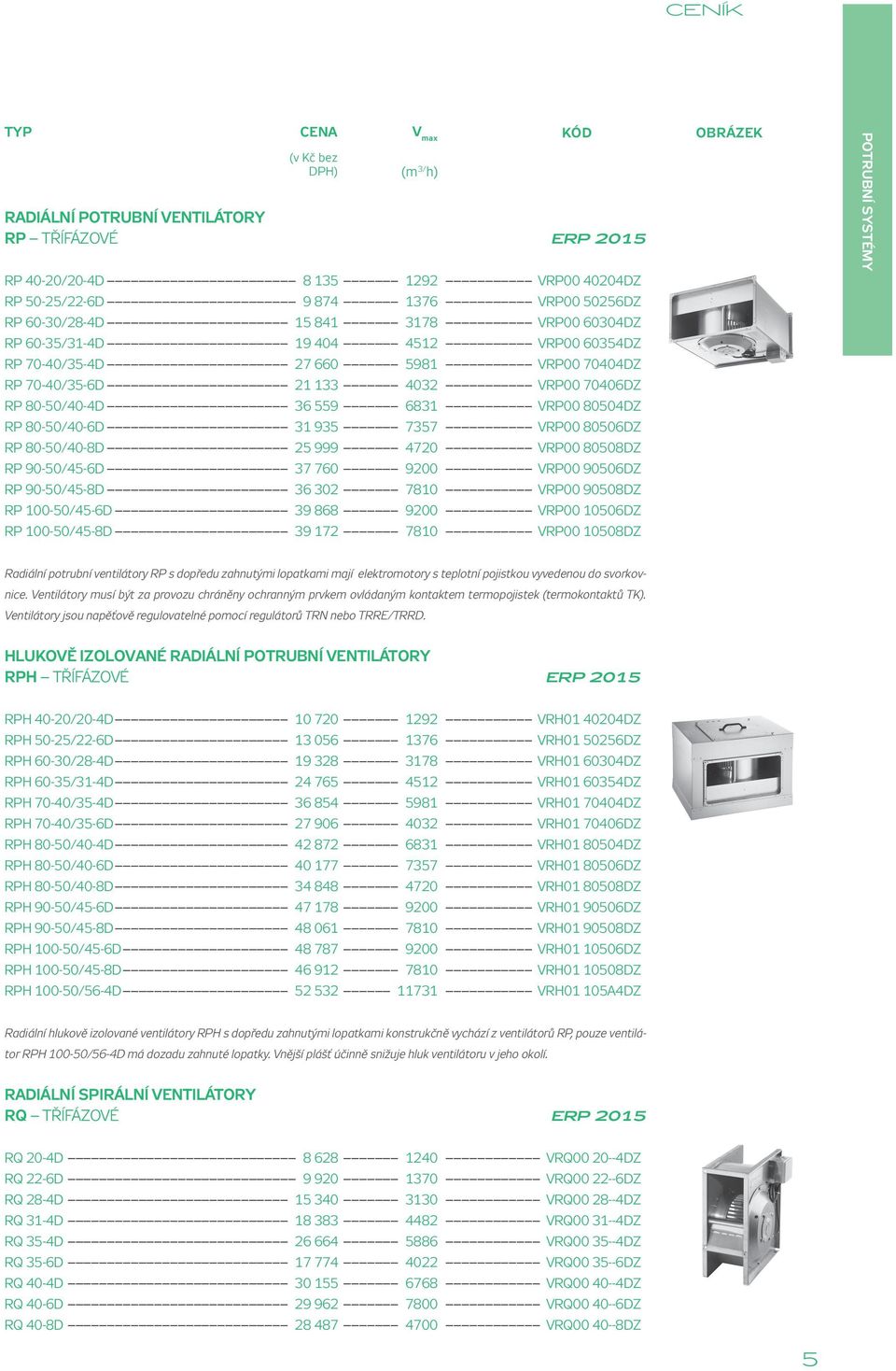 80506DZ RP 80-50/40-8D 25 999 4720 VRP00 80508DZ RP 90-50/45-6D 37 760 9200 VRP00 90506DZ RP 90-50/45-8D 36 302 7810 VRP00 90508DZ RP 100-50/45-6D 39 868 9200 VRP00 10506DZ RP 100-50/45-8D 39 172
