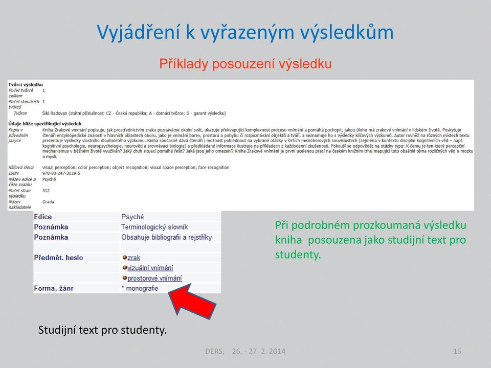 studijní text pro studenty.