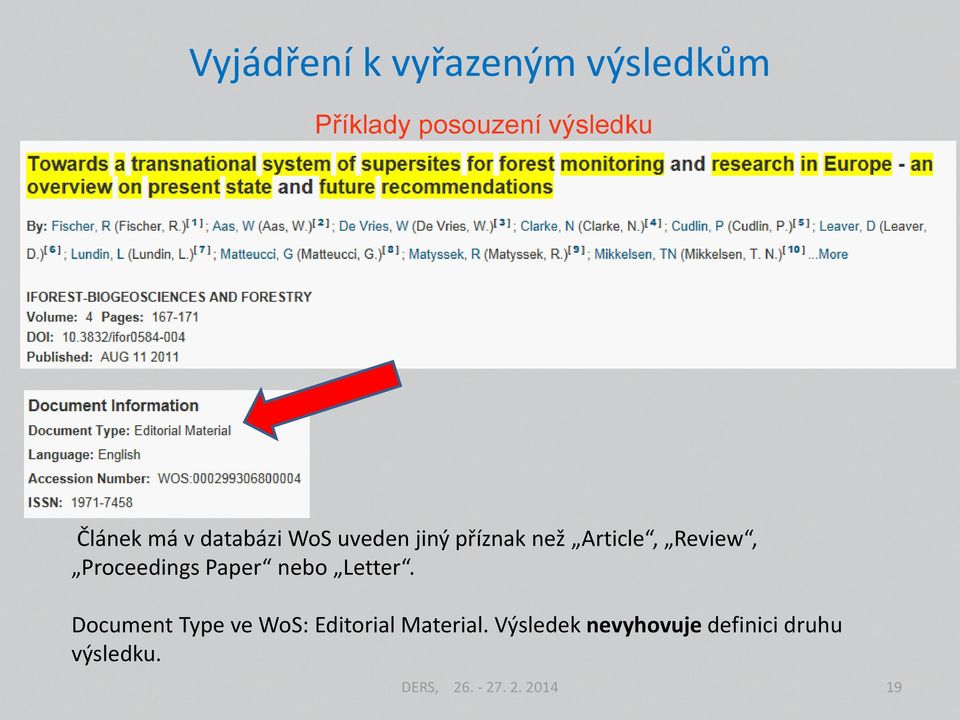 Letter. Document Type ve WoS: Editorial Material.
