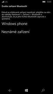 Bluetooth - odesílání obrázků 1. V menu stisknete dlaždici Fotky. 2.