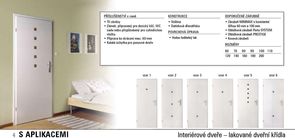 60 mm Preparation Kulatá úchytka for shortening pro posuvné by dveře up to 60 mm Round plné handle (for sliding doors) CORE Honeycomb Voština stabilizing Perforated Dutinková dřevotříska chipboard