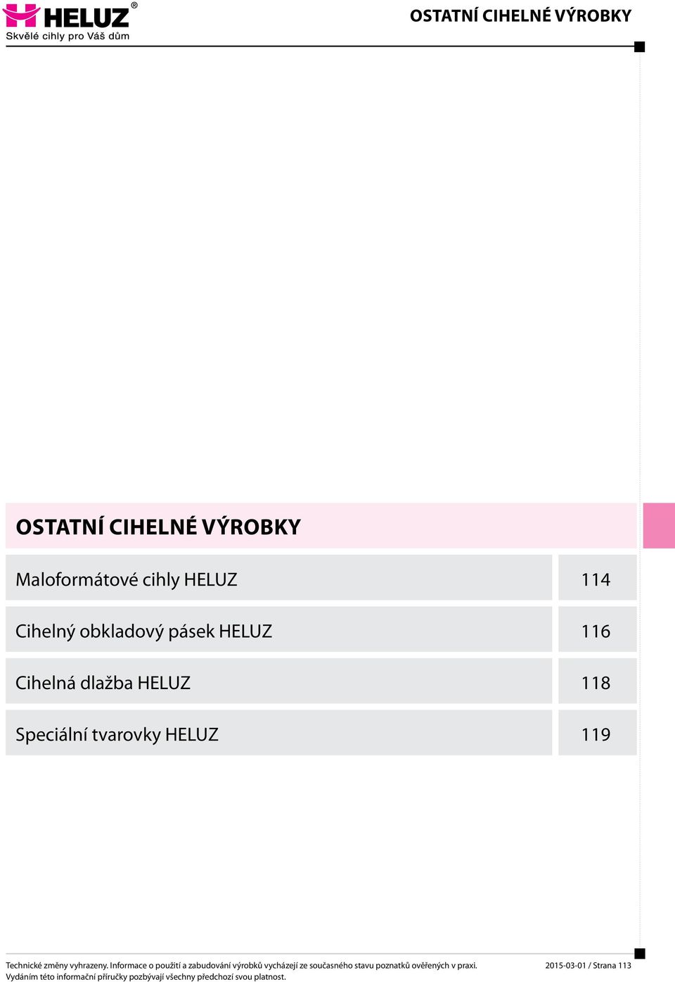 Cihelná dlažba HELUZ 118 Speciální