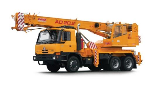 4.2 AUTO JEŘÁB 4.2.1 AUTO JEŘÁB AD 20 TATRA POPIS: Auto jeřáb bude sloužit k osazení ocelových zápor - H-profilů. Autojeřáb AD 20 je určený pro stavební a montážní práce i v těžkém terénu.