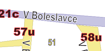 komunikace 51 V Boleslavce odstranění