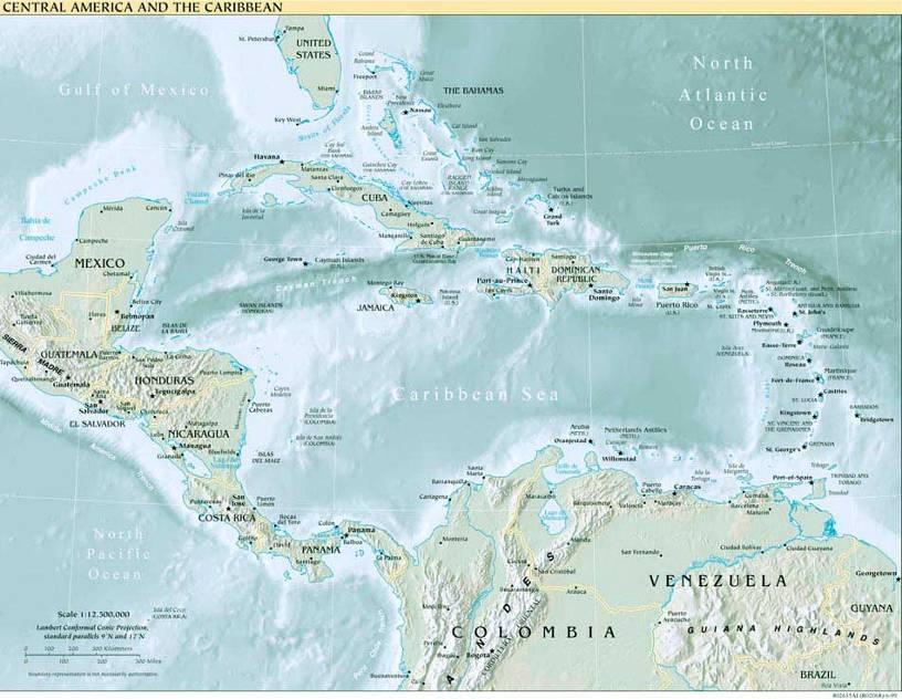 Západní Indie (West Indies) Velké